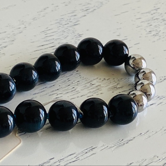 Natural stoneblue Tiger eye necklace - Picture 4 of 5